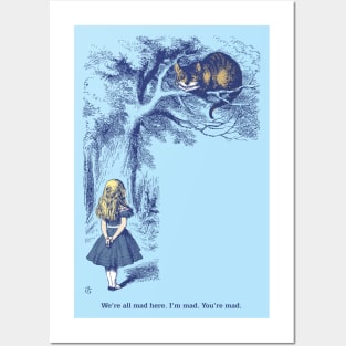 Alice and the Cheshire Cat Posters and Art